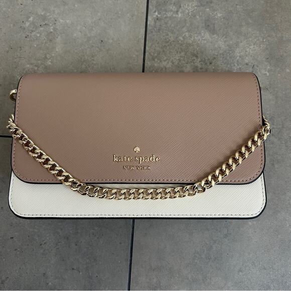 NEW Kate Spade Madison Mini Flap Crossbody toasted hazelnut multi - Picture 4 of 12